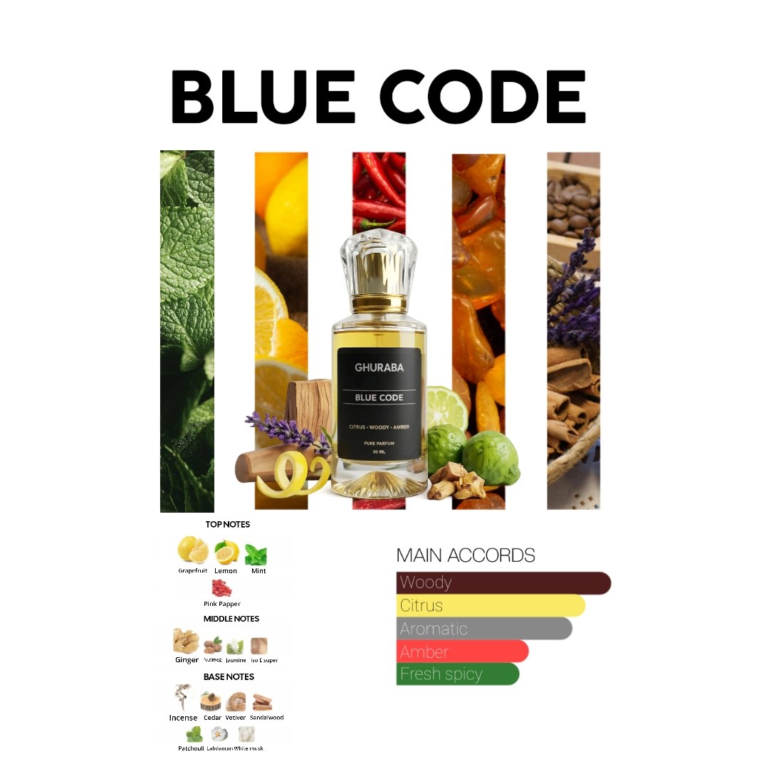 Blue Code Perfume By Ghuraba - Men - 50ml