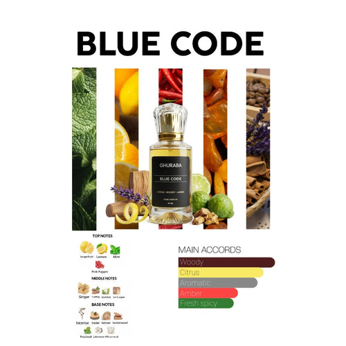 Blue Code Perfume By Ghuraba - Men - 50ml
